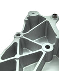 Close-up of Heavy Duty Alternator And Power Steering Pump Mounting Bracket With Complete Bolt Kit, showing sturdy steel construction.