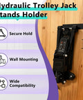 Garage Must Have Wall Mount Jack Stand Organizer Rack For Heavy Duty Floor Jacks And Extension Rods Universal Wall Mount Holder