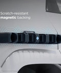 Magnetic Car Gear Bar Mount For Ski Snowboard Bike Poles And Outdoor Gear Silicone Vehicle Mount on car door, scratch-resistant backing