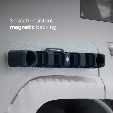 Magnetic Car Gear Bar Mount For Ski Snowboard Bike Poles And Outdoor Gear Silicone Vehicle Mount on car door, scratch-resistant backing