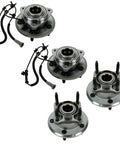 Front And Rear Wheel Bearing And Hub Assembly Set Four Piece Direct Fit For 2005 2010 Jeep Grand Cherokee And 2006 2010 Commander
