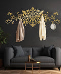 Upgrade Your Space With This Super Sturdy Scroll Metal Coat Rack And Grab A Quick Jacket On This Dang Good Looking Wall Mounted Hat Rack, gold metal design.