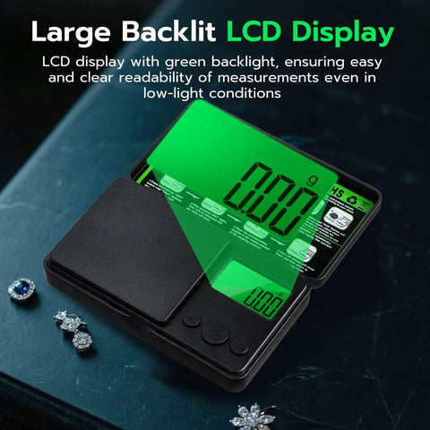 Tiny But Mighty Digital Pocket Gram Scale With 500 Gram Capacity And 0.01 Gram Precision Mini Kitchen Scale With LCD Display in use