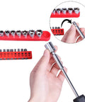 Hand holding socket wrench from 148 Piece Automotive And Household Tool Set For DIY Enthusiasts And Car Lovers Durable Heat Treated Tools