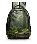Fern Print Old Growth Forest Unisex Backpack With Large Capacity Built From Durable Polyester For Everyday Carry