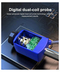 Heavy Duty Wireless Leeb Hardness Tester With Slick App Control And Built In Printer For Steel Testing High Precision dual-coil probe.