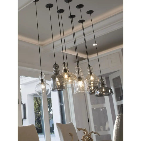 Opal Glass 1 Light Pendant Light With White Glass Shade, Modern Ceiling Fixture With Vintage Cloth Cord, Parisian Boutique Inspired