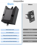 Beefy 12V 30A Waterproof Toggle Switch With 2ft Wire SPST On Off Latching Rocker 2 Pin Design For Marine RV Boat Electrical Systems Built Tough In Wet Conditions compared with thinner panel switch