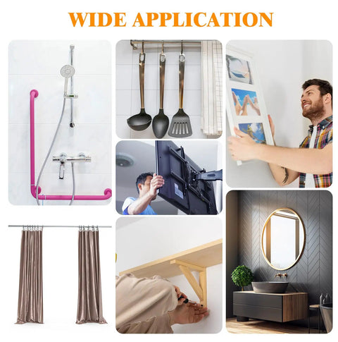 Bulk 400 Piece Zinc Self Drilling Drywall Anchors And Screws Kit used for various home applications like shelving and hanging