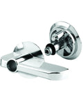 Concealed Latch Lever Set For 1 Inch Partition Doors Cast Zamak Chrome Plated Privacy Lock For Bathroom Stall Partitions