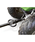 Tow hitch of Heavy Duty Steel Utility Cart With 9 Cu Ft Bed And 1200 Lb Capacity Towable Outdoor Hauling Wagon in close-up view