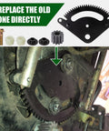 Steering Sector Gear 25 Tooth Pinion Gear Repair Kit For John Deere L Series installation close-up with gear and parts