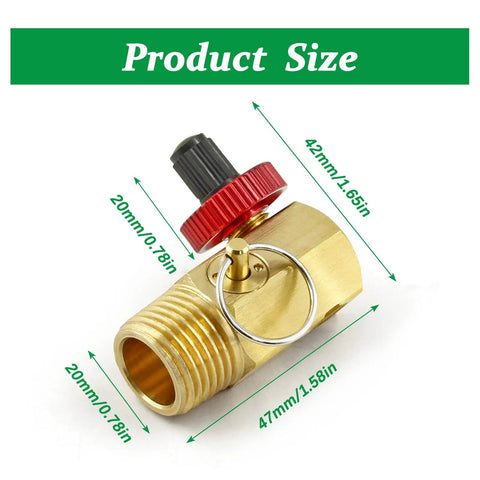The Real Deal Air Hose Replacement Kit With Brass Manifold Valve And 0 200 Psi Pressure Gauge For Air Compressor Tank Servicing Setup Includes 4 Foot Filling Hose Raw Material Belt To Upgrade Your Pneumatic Rig Right Now, showing brass manifold valve dimensions.