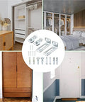 Upgrade Your Space With Premium 4 Sets Of Bi-Fold Door Hardware Repair Kit Featuring Smooth Swivel And Guide Wheels for closet doors.