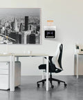 Foolproof Plug And Play Time Clock With Secure Passcode Lock For Small Business Featuring Auto Align Punch Machine mounted on office wall.