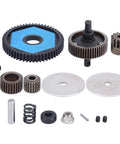 Spur Gear Set With Motor Gear For Axial SCX10 And SCX10 II 90046 90047 RC Car Transmission Gears, High Strength Steel Upgrade Kit