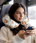 Cute Highland Cow Memory Foam Travel Pillow For Neck Support U Shaped Travel Cushion For Airplane Car And Office