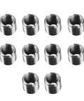 10Pcs Self Tapping Thread Inserts Kit M8x1 Male And M6x1 Female Threads With Extension Sleeve Conversion For Dope Solid Thread Upgrades And Quick Metal And Furniture Fixes, 303 stainless