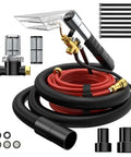 Extractor Kit For Wet Vacuum With 50 Foot Water Line Includes Transparent Dust Removal Head 10 Foot Ribbed Vacuum Hose
