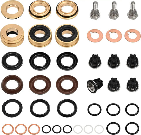 Image of All In One 20mm Pressure Washer Seal Kit For A Quick Easy Rebuild Complete Packing Set With Seals O Rings Screws And Washers