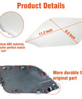Nissan X Trail Rogue Tow Hook Cover Left Front Bumper Towing Eye Cap Replacement For 2017 2018 2019 2020 White Driver Side