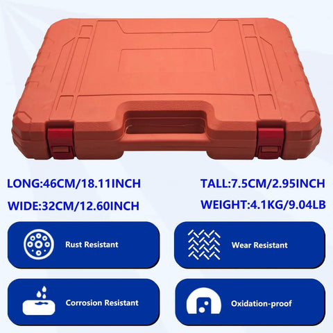 Plastic case for Pro Grade 16 Piece Hose Clamp Pliers Set With Long Reach Flexible Wire And Electrical Disconnect Pliers