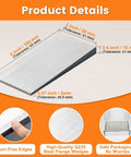 Product image showing Four Piece Steel Flange Wedges Shims For Precision Leveling And Alignment In Welding And Metal Lathe Work 4 Inch By 2 Inch Triangle Steel Wedge Set dimensions and features.