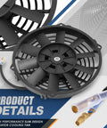 Upgrade Your Whip Fast With This Beast Mode Dual Electric Radiator Cooling Fan And Switch Relay Kit Universal Drop In Fit for tight engine bays.