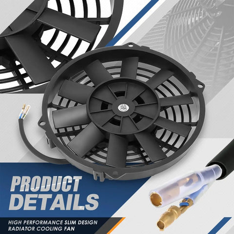 Upgrade Your Whip Fast With This Beast Mode Dual Electric Radiator Cooling Fan And Switch Relay Kit Universal Drop In Fit for tight engine bays.