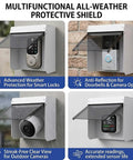 Built Different Outdoor EV Charger Enclosure Top Shelf Waterproof Rain Snow UV Guard for smart locks and cameras.