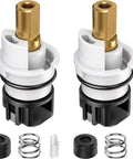 No Sweat Top Shelf Two Handle Delta Faucet Repair Kit Rp25513 Stem Assembly with RP24096 cartridges and rubber O rings for plumbing fix.