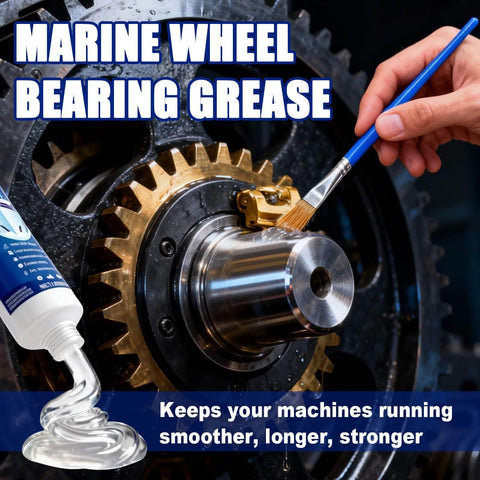 All Purpose Marine Grade Grease Tube Built To Last For Steering Cables, U Joints, Wheel Bearings, Throttle And Shift Cables depicted