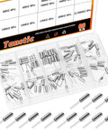 96 Pcs 3x8mm DIP Quartz Crystal Oscillators Kit With 4/6/8/10/12/16/20/24/25/27/30/32.768MHz Frequencies displayed in a case