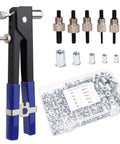 Rivet Nut Tool Kit 430 PCS Metric Rivnuts M3 M4 M5 M6 M8 with Rivet Nut Gun Weatherproof Carbon Steel One Hand Installation