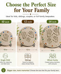 Three sizes of Custom DIY Family Handprint Stone Kit With Concrete Mold, Letter And Number Stamps, Colorful Gems For Keepsake Craft.