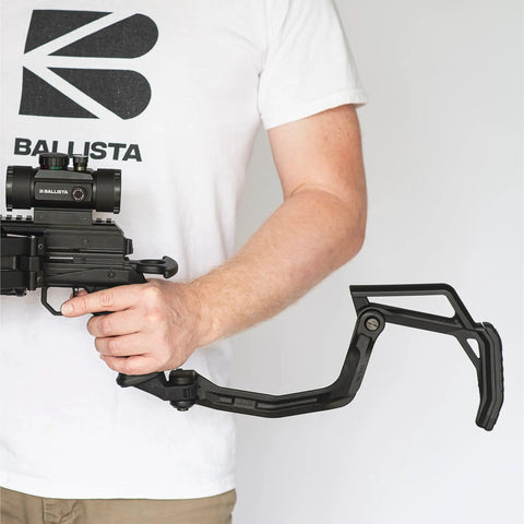 Easy Install Folding Stock Crossbow Adapter For BAT And BAT Reverse Crossbow in use, featuring folding mechanism.