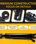 25 Millimeter Hydraulic Thumb Cylinder for Mini Excavators Up to 3 Tons with single hole thumb clip, close-up details