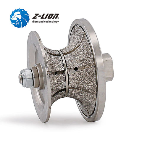 One And A Half Inch Full Bullnose Diamond Profiler Wheel Coarse Grit With Five Eighths Eleven Thread for Granite and Marble