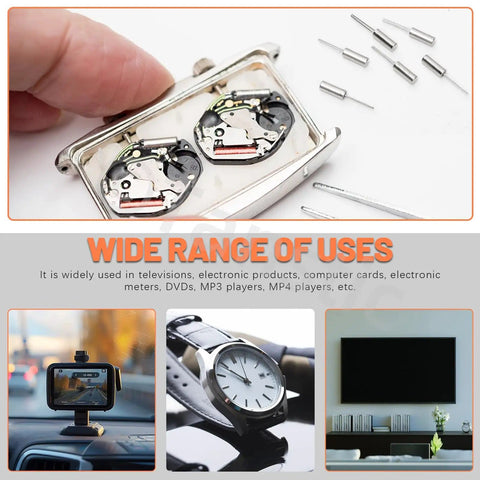 Wide range of uses for 96 Pcs 3x8mm DIP Quartz Crystal Oscillators Kit With 4/6/8/10/12/16/20/24/25/27/30/32.768MHz