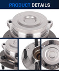 Five Lug Wheel Hub And Bearing Assembly With ABS Fits Front And Rear For Chevy Malibu 2016 To 2022 Buick Envision 2018