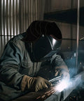Welder using Extended Welding Helmet Cover With Press Fit Seal That Cuts Glare And Adds Neck Protection Dope Fit For Lincoln Black