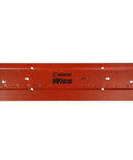 Folding Tool For Sheet Metal Bending With Dual Throat Depths Built From 16 Gauge Steel, 12 Inch Red, top view against white background.