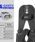 Wire Rope Crimping Tool Kit For Fishing And Rigging, Pro Grade Heavy Duty Crimper And Cutter, Four Crimp Positions From Three Sixty Fourth Inch To One Eighth Inch, Made For Aluminum Oval Sleeves And Double Sleeves.