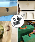 Top Shelf Concealed Toggle Latches 4 Pack Stainless Steel Press To Close Box Locks Rust Proof Toolchest Fasteners With Screws For Cabinets No Sweat Install And Built Tough on wooden boxes and tool chests.