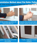 Installation steps for Heavy Duty Sliding Door Roller Replacement Kit Built With Rust Proof Stainless Steel Patio Door Wheels.