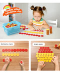 Double Sided Plastic Math Counters For Kids 800 Piece Set Two Color Red Yellow Counting Disks used in hands-on math activities.