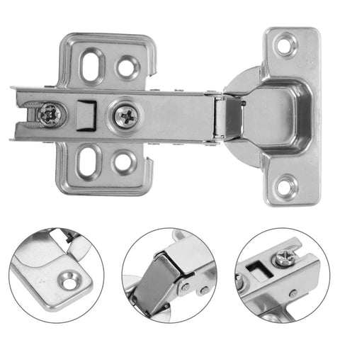 Soft Closing Hidden Cabinet Hinges Two Pack For Kitchen And Home Furniture Hydraulic Support Frameless Steel Design