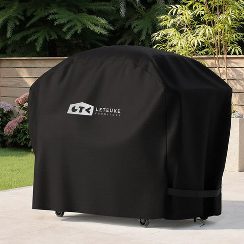 Heavy Duty Waterproof Outdoor Pizza Oven Table Cover For Grill Cart, UV Fade Resistant And Rip Proof, 600D Oxford Fabric With PVC Liner