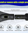 24 Inch Car Snow Scraper And Brush With Detachable Scratch Free Ice Scraper and Ergonomic Foam Grip connection detail