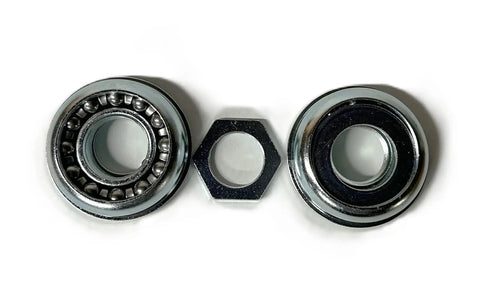 Crank Parts Set For Worksman 1265 Replacement Bottom Bracket Hangar Cranks Kit For Industrial Cycles And Trikes Plug And Play Upgrade Does Not Include Crank Arms Or Crank Assembly, featuring metal bearings and hex nut.